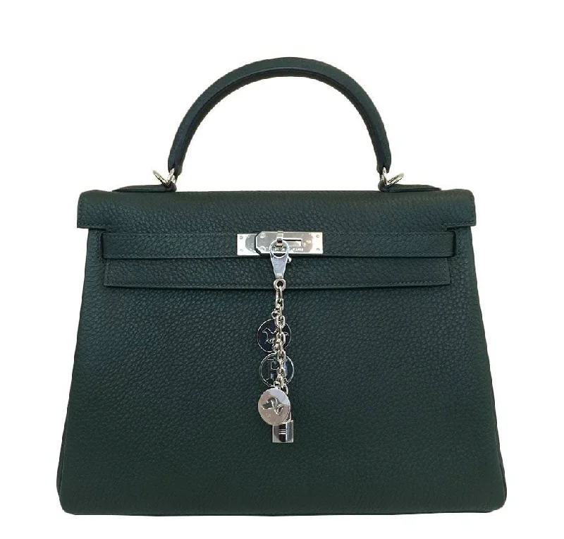 Hermès Kelly 32 Green Bag PHW