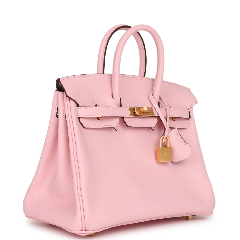 Hermes Special Order (HSS) Birkin 25 Rose Sakura Verso Swift Brushed Gold Hardware