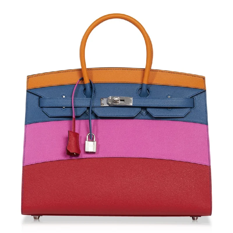 Hermes Sunset Rainbow Sellier Birkin 35 Limited Edition Bag