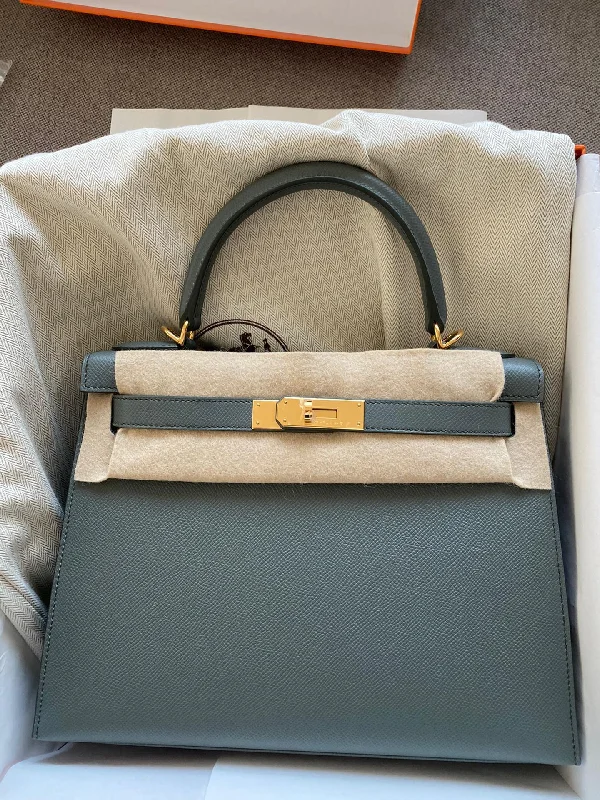 Hermès Kelly 28 Vert Amande Epsom Hold Hardware