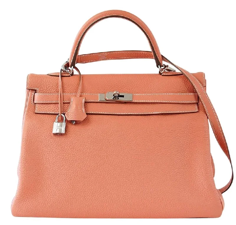 Hermès Togo Kelly 35cm Bag Crevette