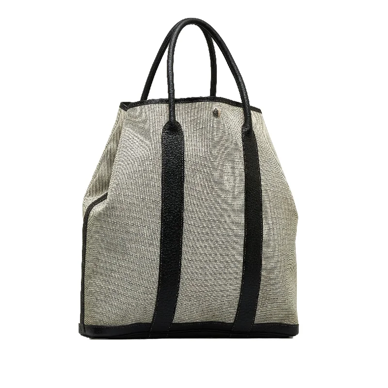 HERMES Toile Garden File 36 Tote Bag