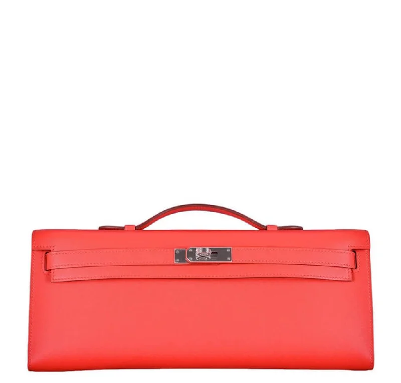 Hermès Kelly Cut Bag Capucine Swift