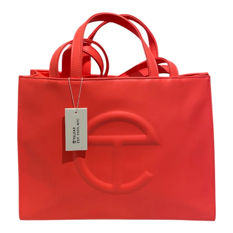 Telfar/Tote Bag/Leather/ORN/HAZARD MEDIUM