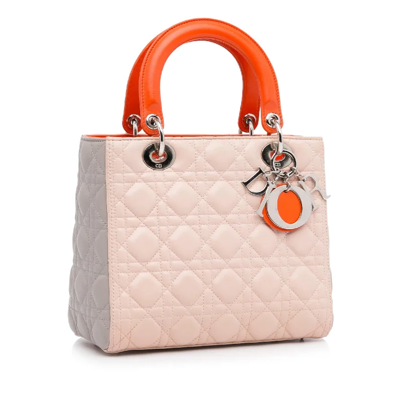 Dior Medium Cannage Lady Dior Tricolor (SHG-e3O6dL)