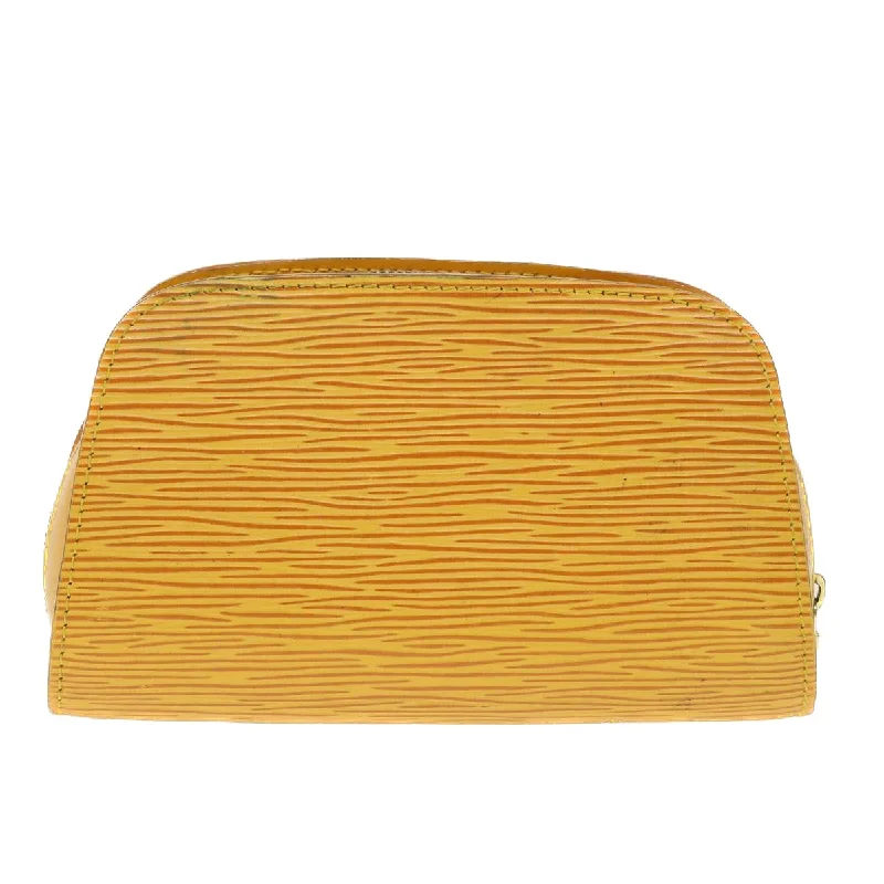 LOUIS VUITTON Epi Dauphine PM Pouch Yellow M48449 LV  45144