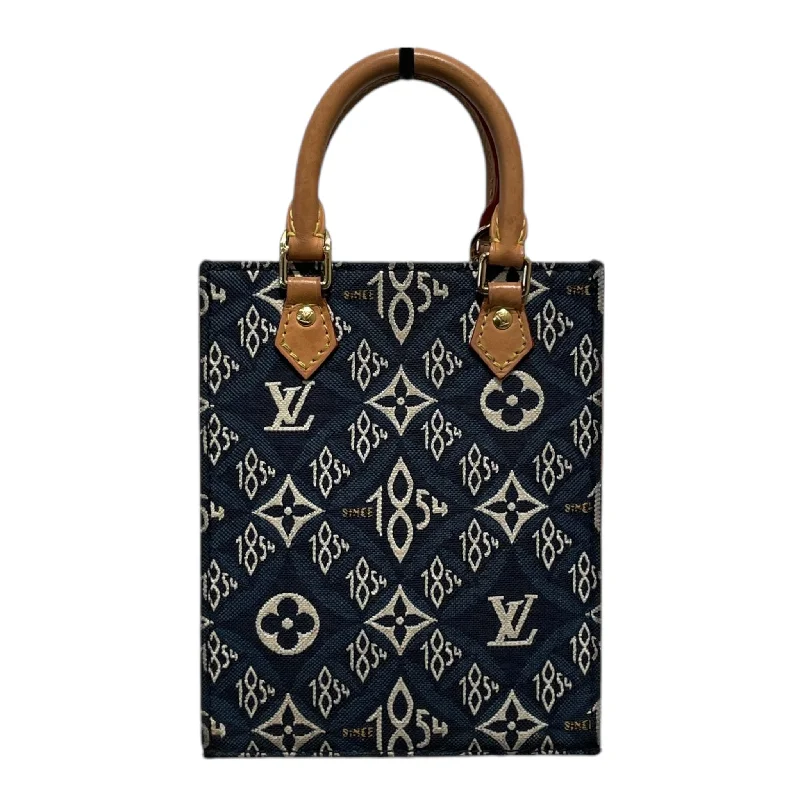 LOUIS VUITTON/Cross Body Bag/S/Monogram/Cotton/BLU/PETIT SAC 1854