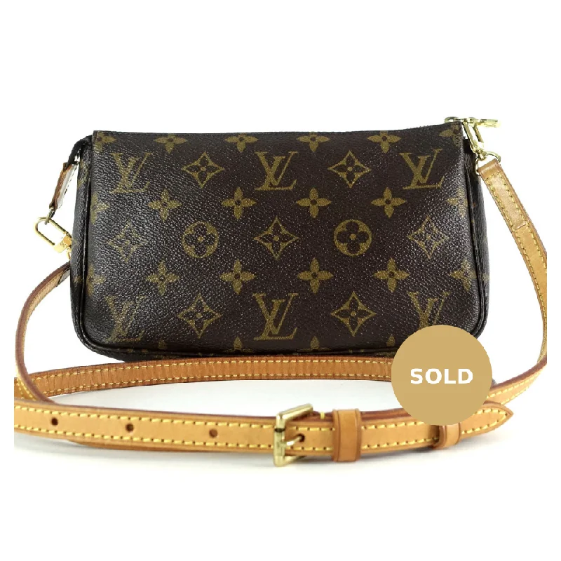 Pochette Accessoires Monogram Canvas Bag with Long Strap