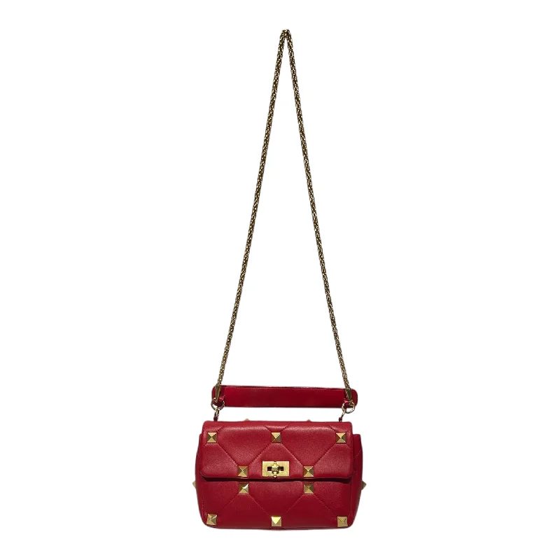 VALENTINO/Cross Body Bag/M/Leather/RED/Roman Stud