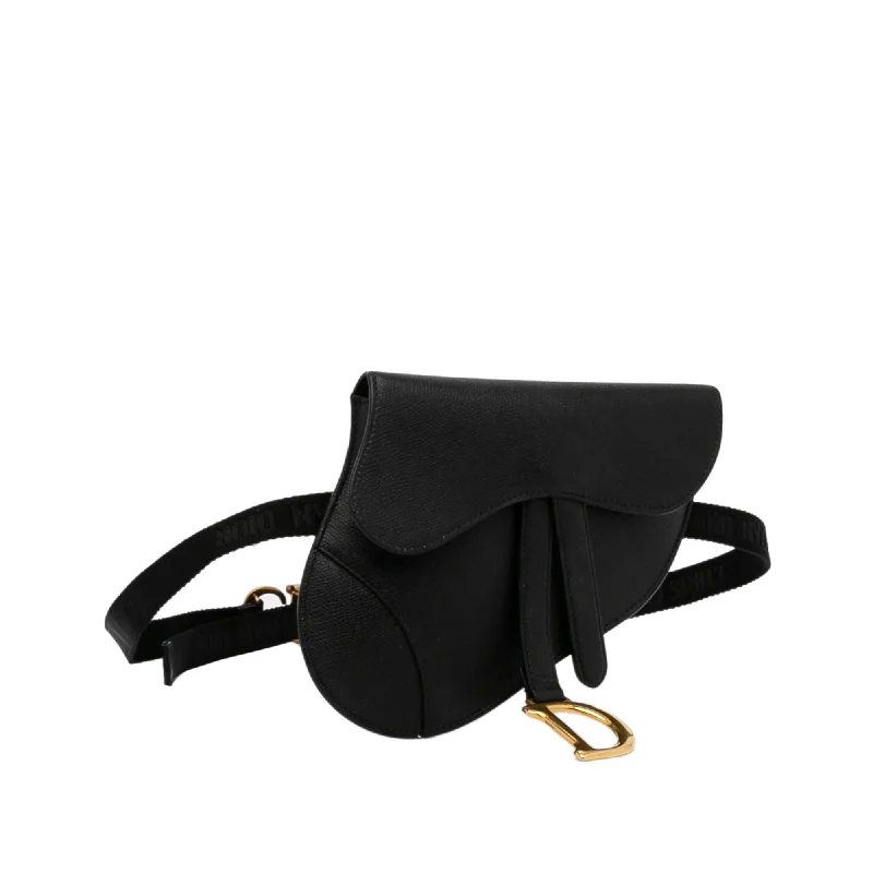 Dior Saddle Leather Belt Bag (SHG-vdHXOH)