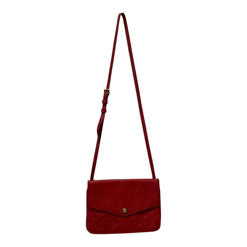 LOUIS VUITTON/Cross Body Bag/Leather/RED/EMPREINTE TWICE