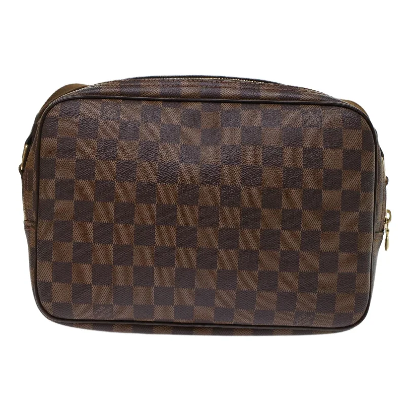 LOUIS VUITTON Damier Ebene Reporter PM Shoulder Bag N45253 LV Auth 49433A