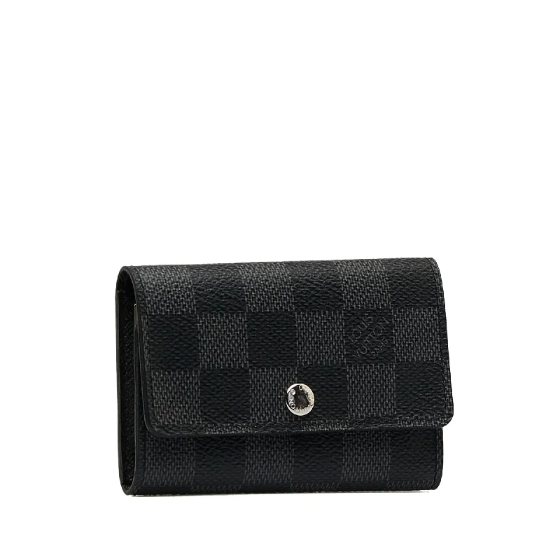 LOUIS VUITTON Damier Graphite 6 Key Holder