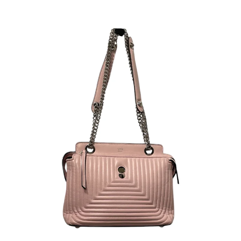 FENDI/Cross Body Bag[PO]/Pink/Leather/Small DotCom Quilted