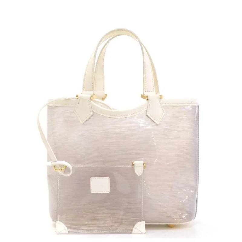 Plage Lagoon Mini Translucent Epi Vinyl Bag