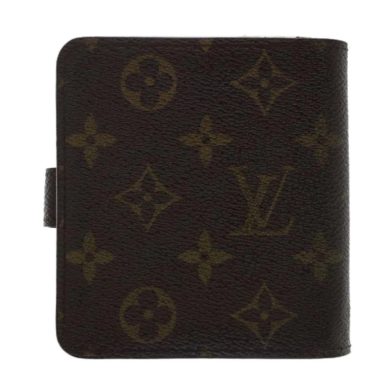 LOUIS VUITTON Monogram Compact Zip Wallet M61667 LV Auth 49377