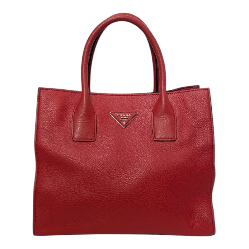 PRADA/Tote Bag[PO]/Red/Leather/Vitello Daino Tote